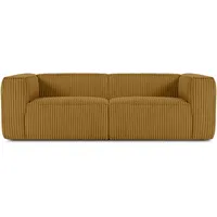 Konsimo Konsimo® 3-Sitzer-Sofa, Gelb, 246x73x96 cm, Wohnzimmer, Sofas &