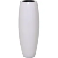 Vivanno Bodenvase Magnum Weiß Hochglanz - 80x23