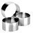 Ibili Clasica Dessertring, Tortenring, Kuchenring, rund, 12 cm Durchmesser, 6 cm Höhe, 1 Stück, Silber