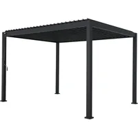 LECO Lamellenpergola DELUXE 3x4m anthrazit