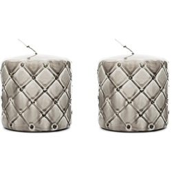 Riviera Maison Rm Pillar karierte Blockkerzen 2 Stück Kerzen 2 pair 