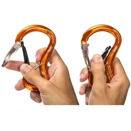Grivel Clepsidra K10g Karabinerhaken Rot/Orange
