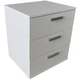 Hti-Living Nachtschrank Nina 45 x 38 x 53 cm Weiß