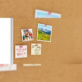 ALLboards Pinnwand mit Alurahmen 90x60cm,