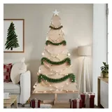 vidaXL Weihnachtsbaum Holz zum Schmücken beige 180 cm