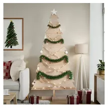 vidaXL Weihnachtsbaum Holz zum Schmücken beige 180 cm