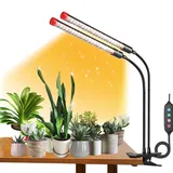 FRGROW Pflanzenlampe LED, Vollspektrum Pflanzenlicht für Zimmerpflanzen, Pflanzenleuchte, Wachstumslampe für Pflanzen Gemüse, Präziser Timer Pflanzenlampen Fokussierfunktion