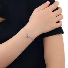 Tom Tailor Herzen Armband blau/silber 2101372 Größe 16 cm