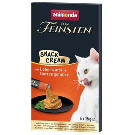 Animonda Snack Cream Adult mit Leberwurst und Gemüse 24 x 15 g