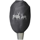 WINDHAGER Deko-Haube Protect XXL 1,4 x 2 m, grau mit Hirschmotiv