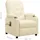vidaXL Massagesessel Kunstleder 93 x 96,5 x 93 cm Creme mit Fernbedienung
