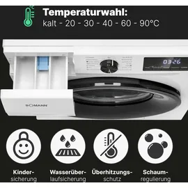 Bomann WA 7185 Waschmaschine (8 kg, 1400 U/min)