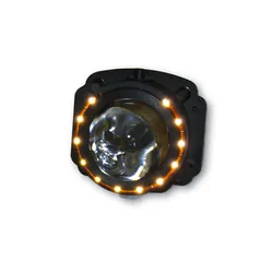 SHIN YO Ellipsoidscheinwerfer, Abblendlicht. + LED-Positionsleuchte., schwarz