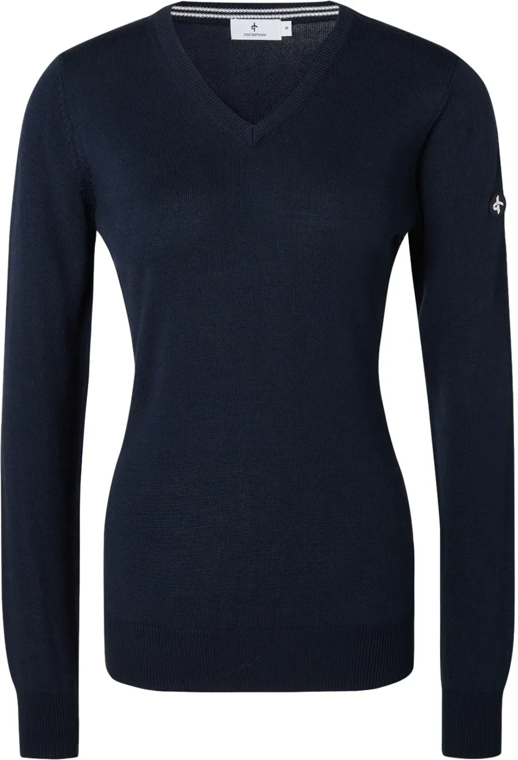 Cross Pullover Classic V-Neck, navy
