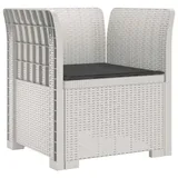vidaXL 1-Sitzer Sessel 1 x 1 x 1 cm weiß