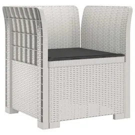 vidaXL 1-Sitzer Sessel 1 x 1 x 1 cm weiß