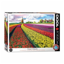 EUROGRAPHICS Puzzle Tulpenfelder Niederlande, 1000 Puzzleteile bunt