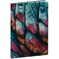 QUO VADIS Kalender Geschäft 10x15cm 13 Monaten Hipsy Schmetterling 2026