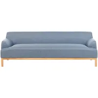 Beliani Sofa 3-Sitzer Sosjo Stoff Blau