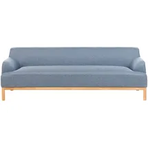 Beliani Sofa 3-Sitzer Sosjo Stoff Blau