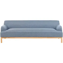 Beliani Sofa 3-Sitzer Sosjo Stoff Blau
