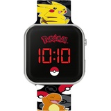 Pokémon Pokemon Boy's Digital Quartz Watch with Silicone Strap POK4322