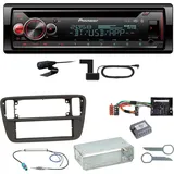 Pioneer DEH-S720DAB Bluetooth CD DAB+ MP3 Einbauset für Up Seat Mii Skoda Citigo