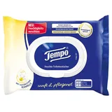 5x Tempo Feuchtes Toilettenpapier á 42 Blatt Nachfüllpack sanft pflegend 1-lagig