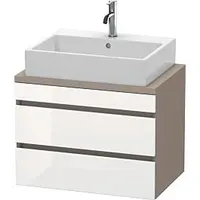 Duravit DuraStyle 70 x 47,8 cm, weiß hochglanz/basalt matt,