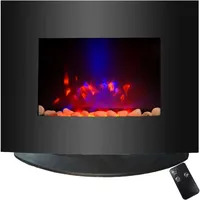 Syntrox Wandkamin Manoki Elektrokamin mit Fernbedienung, Feuereffekt-Evolution, Moderne Wohnraumgestaltung, Wohliges Ambiente, Deko Wohnzimmer, infrarotheizung, Wohnwand, Heizung