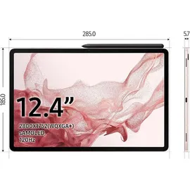 Samsung Galaxy Tab S8+ 12.4" 8 GB RAM 128 GB Wi-Fi Pink Gold