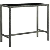 vidaXL Bartisch 130 x 60 x 110 cm Grau