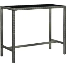 vidaXL Bartisch 130 x 60 x 110 cm Grau