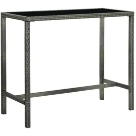 vidaXL Bartisch 130 x 60 x 110 cm Grau