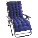SDNAM Liegenauflage Auflage Gartenliege Hochlehner Auflage Schwungliege 8cm Extra Dicke Gartenstuhl Sitzauflagen mit Krawatte Auflagen für Deckchair Urlaub Innen Außen(#8,170x48x8cm)