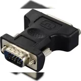 Renkforce RF-6667626 DVI / VGA Adapter [1x DVI-Buchse 24+5pol. - 1x VGA-Stecker] Schwarz schraubbar