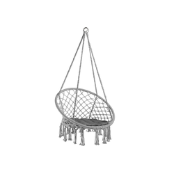 tectake Hängesessel Hängesessel Jane (1-tlg) grau