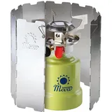 MEVA Windschutz für Campingkocherbrenner – Silber
