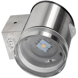 ChiliTec Solarleuchte Edelstahl 12,8 cm inkl. PIR Bewegungsmelder weiß