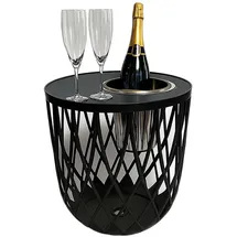 cootab cooler table Dubai Schwarz Kunststoff 45 x 45 x 45 cm