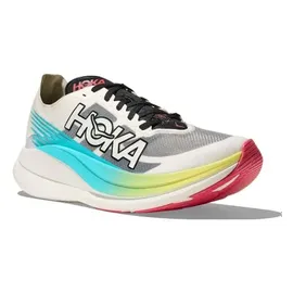 Hoka One One hoka rocket x 2 laufschuhe weis multicolor unisex - 40