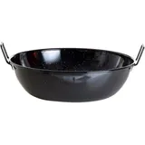 ALLGRILL Leichter emaillierter Topf Ø 14 cm mit 2 Griffen für offene Flamme und Backofen: Tausendfach bewährt, robust und leicht zu reinigen