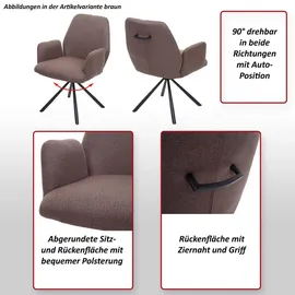 MCW Esszimmerstuhl H71 Drehbar Dunkelgrau
