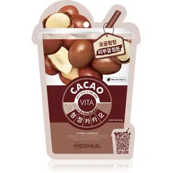 MEDIHEAL Vita Mask Cacao Zellschicht-Maske zur Porenverfeinerung und für ein mattes Aussehen der Haut 20 ml