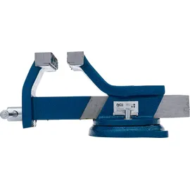 BGS Schraubstock Stahl 150 mm blau geschmiedet