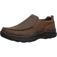 Skechers Herren Expended-Sevenoleather Leder Slip on Mokassin, CDB, 45 EU X-Weit - 45 EU X-Weit