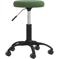 vidaXL Massagehocker Samt 42 x 54 cm Dunkelgrün
