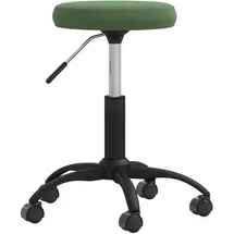 vidaXL Massagehocker Samt 42 x 54 cm Dunkelgrün