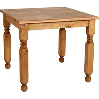 MiaMöbel Mexico Esstisch 90x90cm Massivholz Pinie Mexiko Möbel Mexikanisch