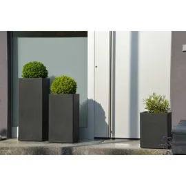 JAN KURTZ Planter 33 x 33 x 60 cm Schwarz